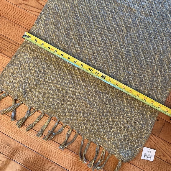 NWT J Jill Pure Jill wool-blend scarf, wrap, shawl, in yellow, tan and gray - Picture 10 of 10
